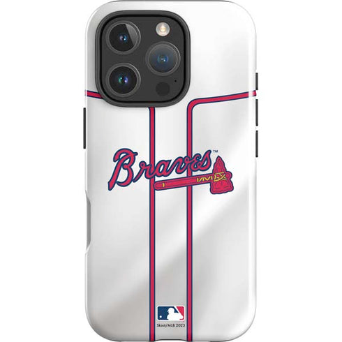 MLB Atlanta Braves Home Jersey iPhone 16 Pro Impact Case